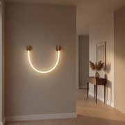 Kinkiet LED, 110 cm, 3000 K/4000 K/6000 K, złoty kinkiet wewnętrzny tytuł domyślny Alessandro Design