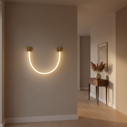 Kinkiet LED, 110 cm, 3000 K/4000 K/6000 K, złoty kinkiet wewnętrzny tytuł domyślny Alessandro Design