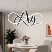 Zawieszany żyrandol LED z pilotem INFINITY HALO 69W, światło zimne/ciepłe/neutralne, możliwość przyciemniania, czarny, regulacja wysokości Nowoczesne żyrandole Tytuł domyślny Alessandro Design