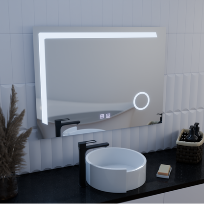 Oglinda LED Rectangulara, 80x60cm, Linea Touch, Sistem Dezaburire, Dimabila Oglinzi Korman E Default Title Alessandro Design