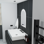 Łukowe lustro LED 60x80cm, Arco Touch, system odmgławiania, ściemniane lustra Korman E Domyślny tytuł Alessandro Design