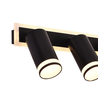 Żyrandol LED Ellen 46W Projektor z regulacją światła zimnego/ciepłego/neutralnego Żyrandole LED z akrylu i czarnego metalu Domyślny tytuł Alessandro Design