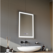 MODENA LED Touch System odmgławiania lusterek, zegar i temperatura 60x80 cm Lustra Korman S Domyślny tytuł Alessandro Design