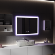 Prostokątne lustro LED, 80x60cm, dotykowy VENERA, system odmgławiania, ściemniane lustra Korman E Domyślny tytuł Alessandro Design