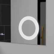 Prostokątne lustro LED, 120x80cm, ABSOLU MotionGlow Marcello, system odmgławiania, zegar i termometr, lupa kosmetyczna, przyciemniane lustra Marcello Domyślny tytuł Alessandro Design