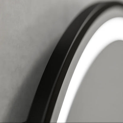 Okrągłe lustro LED, 60 cm, Celeste Majeste Noir Eleve MotionGlow Marcello, system odparowywania, zegar i termometr, przyciemniane lustra Marcello Domyślny tytuł Alessandro Design