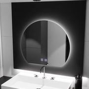 Lustro LED w kształcie półksiężyca, 60x54, Soluna Touch, system odmgławiania, ściemniane lustra Korman E Domyślny tytuł Alessandro Design