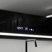 Prostokątne lustro LED, 120x80cm, Verite Majeste Noir Motion Glow Marcello, system odmgławiania, zegar i termometr, przyciemniane lustra Marcello Domyślny tytuł Alessandro Design