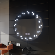 Lustrzany system odmgławiania LED w kolorze kości słoniowej 50X50cm Lustra Korman E Domyślny tytuł Alessandro Design