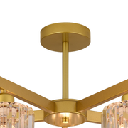 Nowoczesny klasyczny żyrandol LC110/5GD z kryształem, 5xE27, złotem, metalem i kryształem Klasyczne żyrandole Domyślny tytuł Alessandro Design