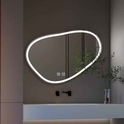 Lustro LED Touch Quassare, system odmgławiania 90x65 cm Lustra Korman E Domyślny tytuł Alessandro Design