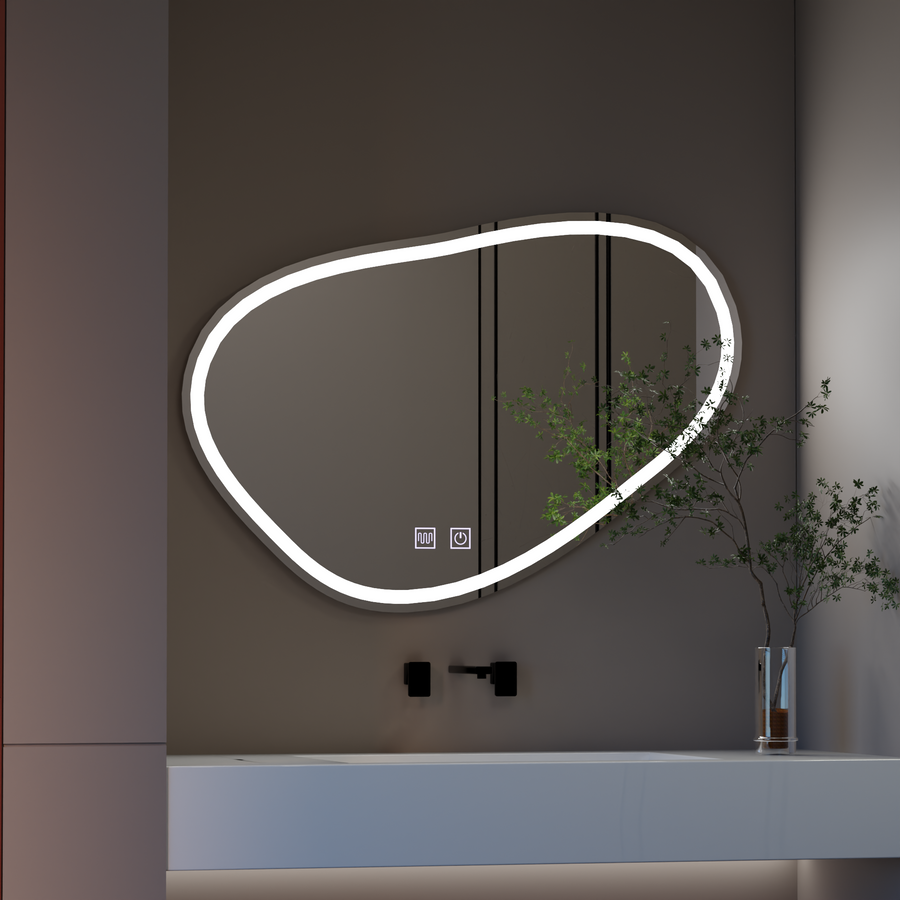 Lustro LED Touch Quassare, system odmgławiania 90x65 cm Lustra Korman E Domyślny tytuł Alessandro Design