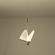 Akrylowa lampa wisząca LED Butterfly 9W, ciepłe/neutralne/zimne światło 3000K/4000K/6000K, złoto, metal i akryl, żyrandole LED z regulacją wysokości Domyślny tytuł Alessandro Design