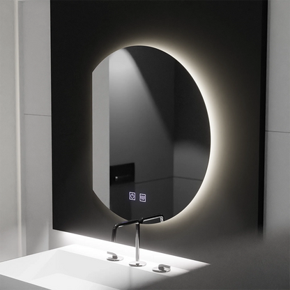 Lustro LED Semiluna 54x60, Arcana Touch, System Demister, Możliwość ściemniania