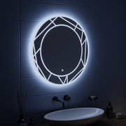 Lustro LED Touch ASTRIX, 60cm, 6000K, możliwość przyciemniania, system odmgławiania Lustra Korman E Domyślny tytuł Alessandro Design