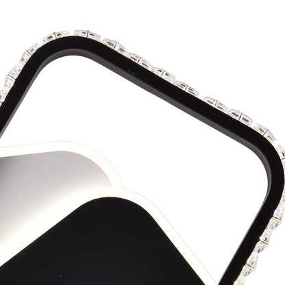Żyrandol kryształowy LED PRISMIQ 39W, 3 kwadraty, światło zimne/ciepłe/neutralne, czarne żyrandole LED Domyślny tytuł Alessandro Design
