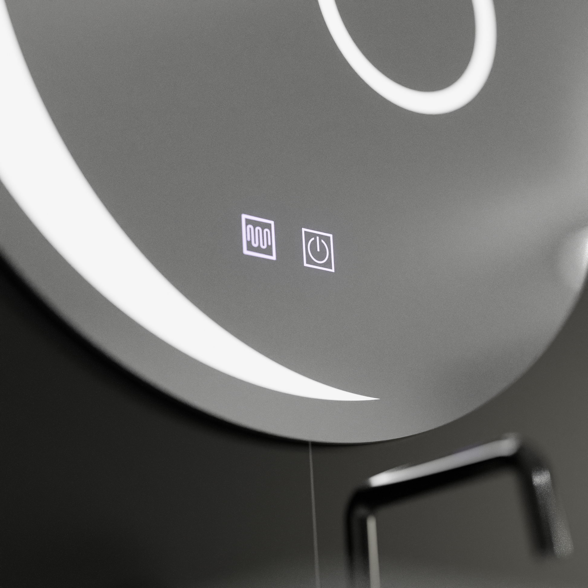 Okrągłe lustro LED, 60 cm, Orbis Touch, system odmgławiania, ściemniane lustra Korman E Domyślny tytuł Alessandro Design