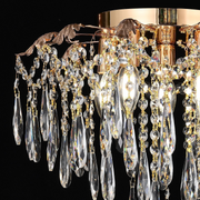 Żyrandol Kryształowy LUMIRA Eleganza, 5x E14, Średnica 48cm, Błyszczące Złote Żyrandole Kryształowe Domyślny Tytuł Alessandro Design