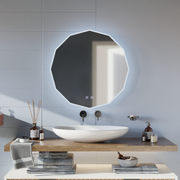 Okrągłe lustro LED, 80 cm, VIVO Touch, system odmgławiania, ściemniane lustra Korman E Domyślny tytuł Alessandro Design