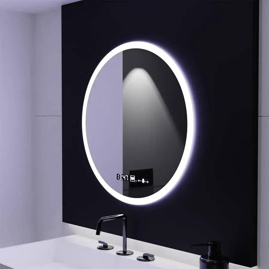 Okrągłe lustro LED 50 cm Giulia Sensor MotionGlow Marcello System odmgławiania Zegar i termometr Dimabila Mirrors Marcello Domyślny tytuł Alessandro Design