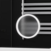 Prostokątne lustro LED, 120x80 cm, Souverain MotionGlow Marcello, system usuwania zamglenia, zegar i termometr, lupa kosmetyczna, przyciemniane lustra Marcello Domyślny tytuł Alessandro Design