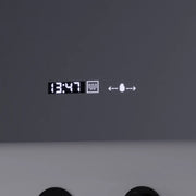 Prostokątne lustro LED, 80x60 cm, Precision MotionGlow Marcello, system usuwania zamglenia, zegar i termometr, lupa kosmetyczna, przyciemniane lustra Marcello Domyślny tytuł Alessandro Design