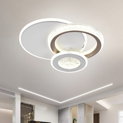 Żyrandol LED NYXORA 44W, 3 koła, światło zimne/ciepłe/neutralne, białe żyrandole LED domyślny tytuł Alessandro Design
