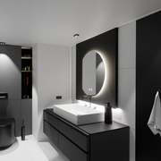 Lustro LED Semiluna 54x60, Arcana Touch, system odmgławiania, przyciemniane lustra Korman E Domyślny tytuł Alessandro Design