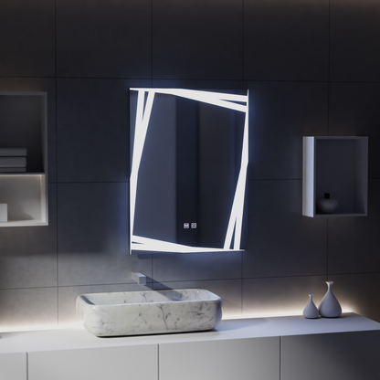 Lustrzany system odmgławiania LED Touch Infinitum 60X80cm Lustra Korman E Domyślny tytuł Alessandro Design