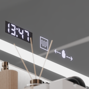 Prostokątne lustro LED, 120x60cm, Verite MotionGlow Marcello, system odmgławiania, zegar i termometr, przyciemniane lustra Marcello Domyślny tytuł Alessandro Design
