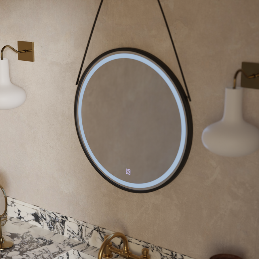 Okrągłe lustro LED, 60 cm, podstawowe lusterka dotykowe Korman C Domyślny tytuł Alessandro Design