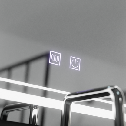 Prostokątne lustro LED, 60x80cm, KOVEN Touch, system odmgławiania, ściemniane lustra Korman E Domyślny tytuł Alessandro Design