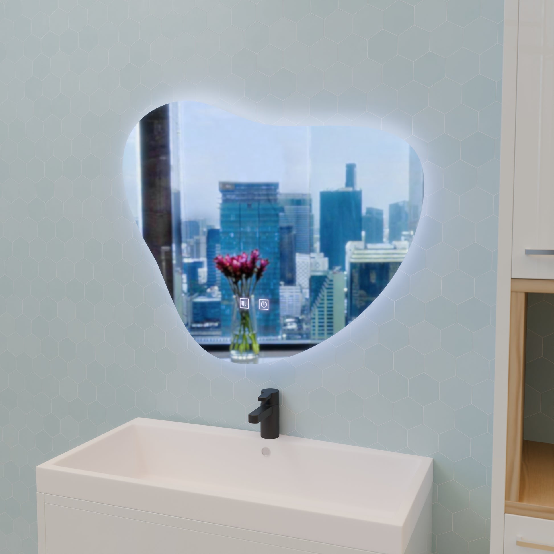 Lustro LED Touch Avonita Demist System 87X70cm, E83S/87X70 Lustra Korman E Domyślny tytuł Alessandro Design