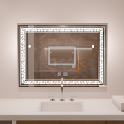Prostokątne lustro LED 80x60 Touch Volta System odmgławiania Lustra Korman E Domyślny tytuł Alessandro Design