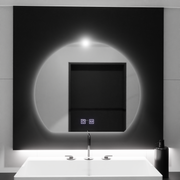 Lustro LED w kształcie półksiężyca, 60x54, Soluna Touch, system odmgławiania, ściemniane lustra Korman E Domyślny tytuł Alessandro Design