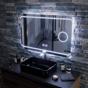 Lustro LED E30S/65X45, funkcja dotyku i odmgławiania, światło kosmetyczne, 65x45cm, zimne światło 6000K Lustra Korman E Domyślny tytuł Alessandro Design