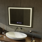 LED Touch MODENA System odmgławiania lusterek, zegar i temperatura 80x60 cm Lustra Korman S Domyślny tytuł Alessandro Design