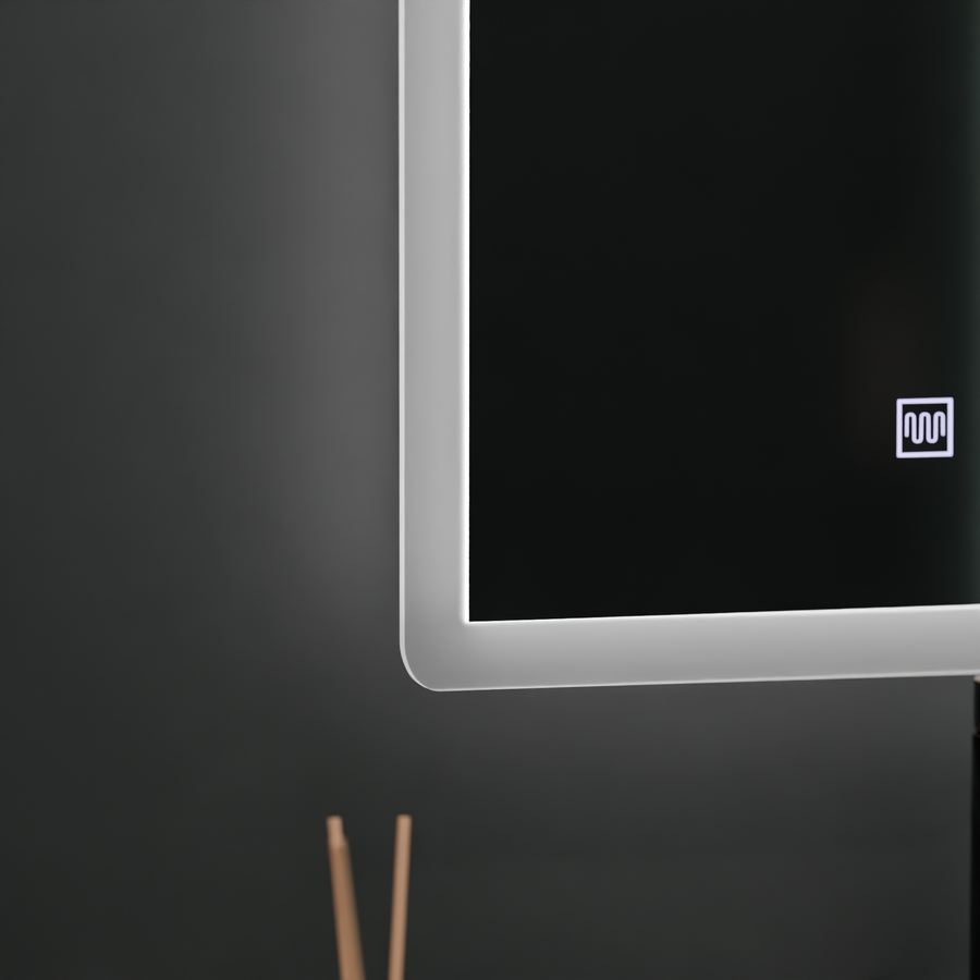 Prostokątne lustro LED, 80x60cm, dotykowy VENERA, system odmgławiania, ściemniane lustra Korman E Domyślny tytuł Alessandro Design