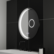 Okrągłe lustro LED, 80 cm, Orbis Touch, system odmgławiania, możliwość przyciemniania, lustra E31S/80X80 Korman E Domyślny tytuł Alessandro Design