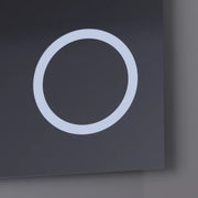 Prostokątne lustro LED, 80x60 cm, Precision MotionGlow Marcello, system usuwania zamglenia, zegar i termometr, lupa kosmetyczna, przyciemniane lustra Marcello Domyślny tytuł Alessandro Design