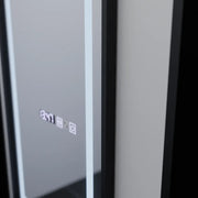 Prostokątne lustro LED, 60x150 cm, czujnik radarowy Bianca Marcello, system odmgławiania, zegar i termometr, Dimabila, lustra Dressing Couture Domyślny tytuł Alessandro Design