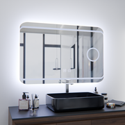 Lustro LED E30S/65X45, funkcja dotyku i odmgławiania, światło kosmetyczne, 65x45cm, zimne światło 6000K Lustra Korman E Domyślny tytuł Alessandro Design