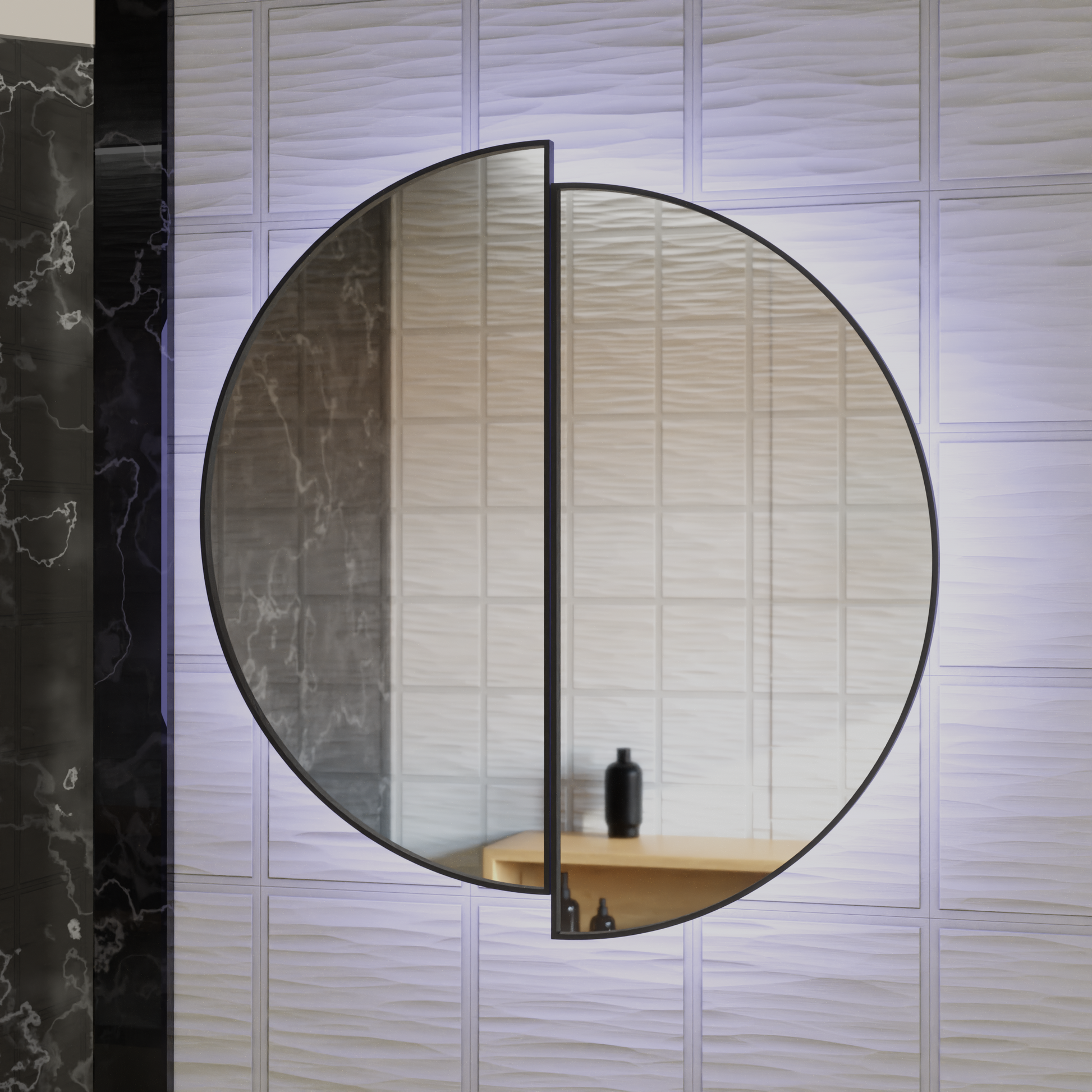 LED Touch Mariah Mirror Demist System 60X60cm Lustra Korman E Domyślny tytuł Alessandro Design