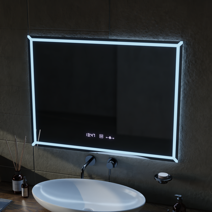 Prostokątne lustro LED, 80x60cm, VillayTouch Marcello, system odmgławiania, Dimabila Mirrors Marcello Domyślny tytuł Alessandro Design