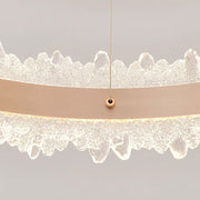 Lustra LED suspendata cu Telecomanda NIVALIS Duo 127W, Cercuri 60x80cm, lumina Rece/Calda/Neutra, Dimabila,Inaltime Reglabila, Auriu Lustre LED cu Telecomanda Default Title Alessandro Design