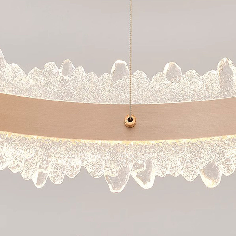 Lustra LED suspendata cu Telecomanda NIVALIS Duo 127W, Cercuri 60x80cm, lumina Rece/Calda/Neutra, Dimabila,Inaltime Reglabila, Auriu Lustre LED cu Telecomanda Default Title Alessandro Design