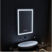 MODENA LED Touch System odmgławiania lusterek, zegar i temperatura 60x80 cm Lustra Korman S Domyślny tytuł Alessandro Design