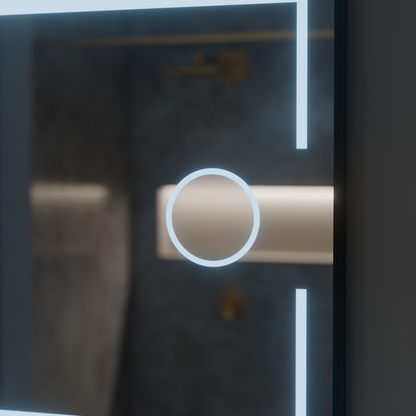 Oglinda LED Rectangulara, 160x80cm, Senzor MotionGlow Marcello, Sistem Dezaburire, Ceas & Termometru, Lupa Cosmetica, Dimabila Oglinzi Marcello Default Title Alessandro Design