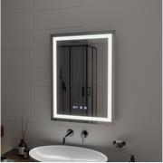 MODENA LED Touch System odmgławiania lusterek, zegar i temperatura 60x80 cm Lustra Korman S Domyślny tytuł Alessandro Design