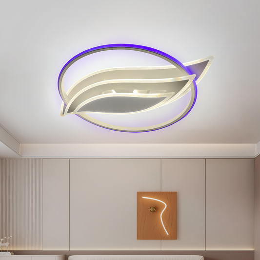 Żyrandol LED z pilotem JARRIA 52W, światło zimne/ciepłe/neutralne/RGB, możliwość przyciemniania, biały żyrandol LED z pilotem Domyślny tytuł Alessandro Design